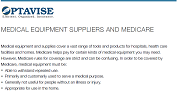 MEDICAL EQUIPMENT SUPPLIERS AND MEDICARE